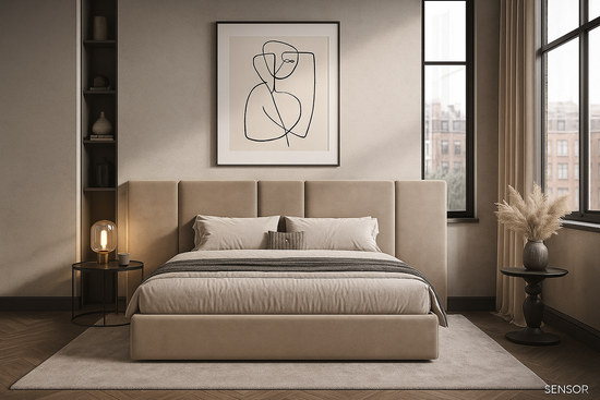 Кровать Корсика с широким изголовьем