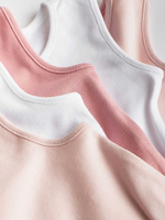 Боди без рукавов для малышей Next 714-208, 5 шт., Белый, Розовый