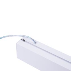 ULO-K19A 30W-4000K-Z30-120 IP40 WHITE Светильник линейный светодиодный подвесной. Зигзагообразный. профиль 50х70мм. Белый свет 4000K. 3000Лм. Алюминий. Цвет белый. TM Uniel