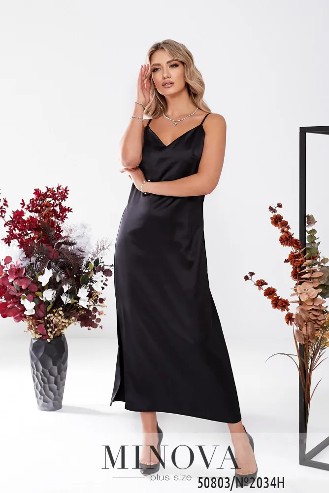 Платье 2034Н-черный Minova