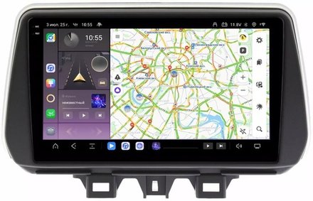 Магнитола для Hyundai Tucson 2018-2021 - Carmedia SF-9728 QLed+2K, Android 13, TS20, CarPlay, 4G SIM-слот