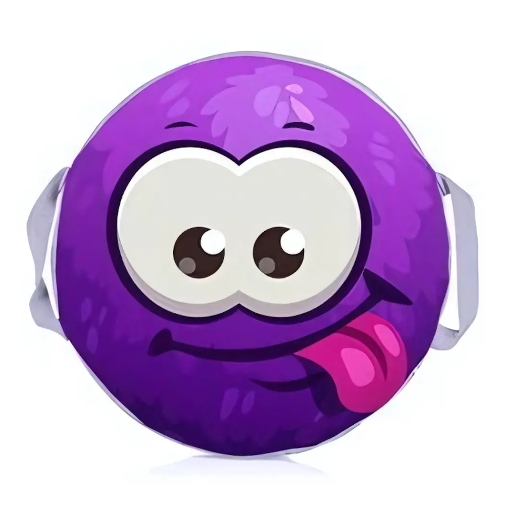 Ледянка мягкая круглая 45 см «Пушистик», фиолетовый