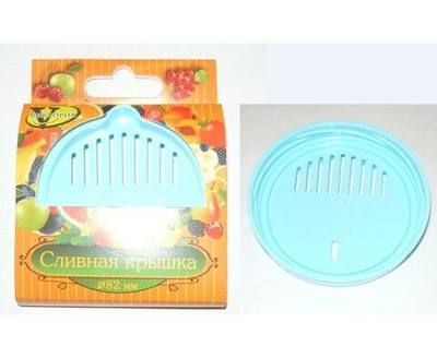 Крышка для слива 100мм винтовая 1шт цвет микс