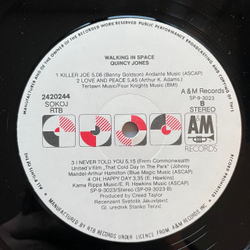 Винтажная виниловая пластинка LP Quincy Jones Walking In Space (Югославия 1984)