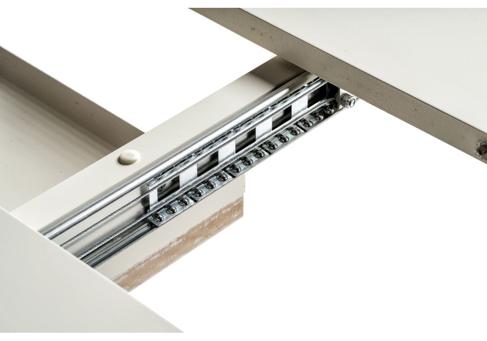 Деревянный стол Кантри 160(200-240)х107х78 слоновая кость