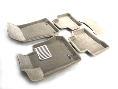 Коврики салона для MERCEDES X253 (GLС-Class) (2016-) Euromat 3D Lux бежевые. Арт. EM3D-003518T