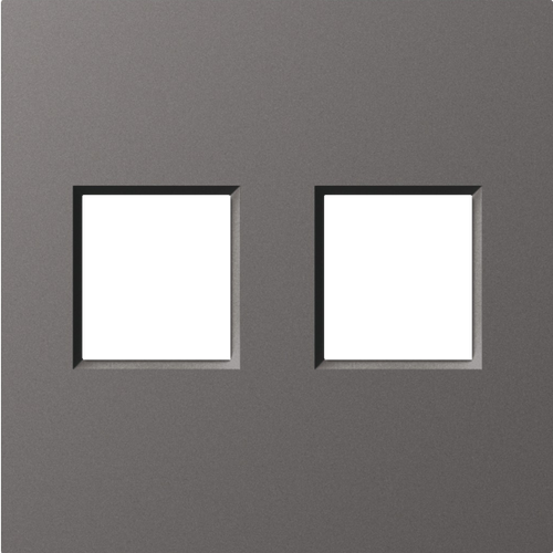 Накладка 2-я для розеток RJ45, TV, SAT, матовый титан, серия A07