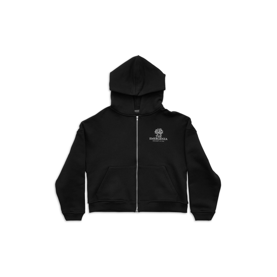 LOTUS ZIP-UP HOODIE OVERSIZED
