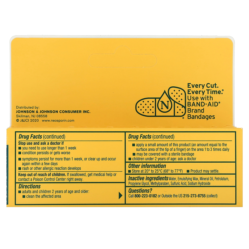 Neosporin, + обезболивающий крем, для детей от 2 лет, 14,2 г (0,5 унции)