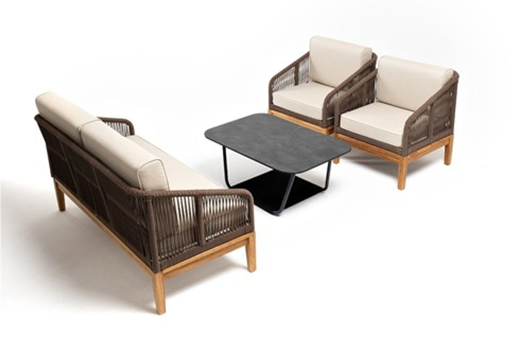 Лаунж-зона Канны (KANS2C2TJ-4-RC658-SET brown (beige)