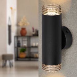 Светильник настенный ЭРА WL50 BK/BK 2*GU10 2*12Вт IP20 черный | Настенная подсветка