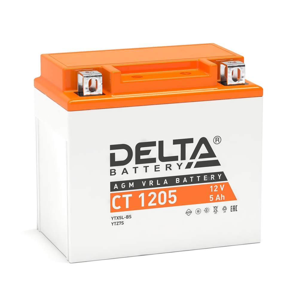 Аккумулятор Delta CT 1205 (YTX5L-BS, YTZ7S, YT5L-BS)