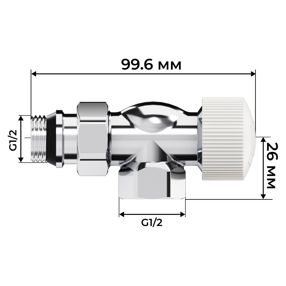 Набор термостатический осевой Royal Thermo Design 1/2quot;М30х1,5 (Хром)