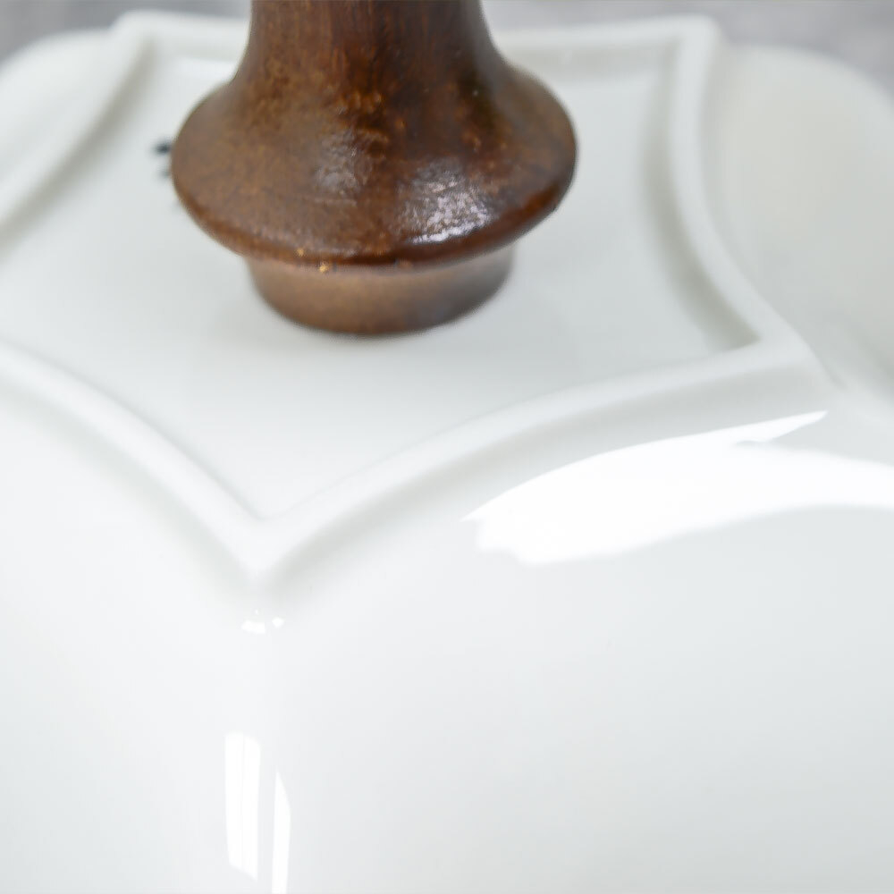 Конфетница 19,5см на ножке "Tropical", фарфор