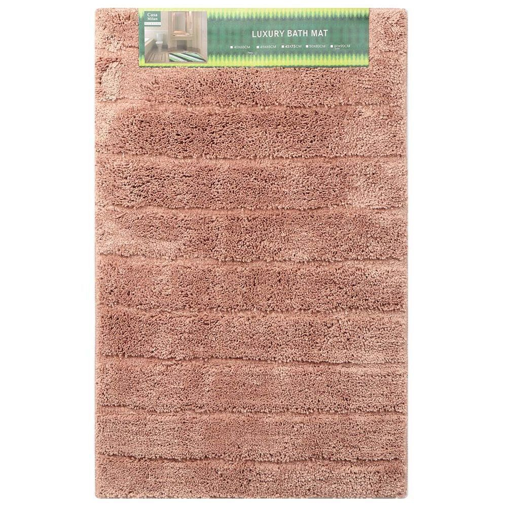 Коврик для ванной, 0.5х0.8 м, ПЭ, кофе с мол, Травка, Y252