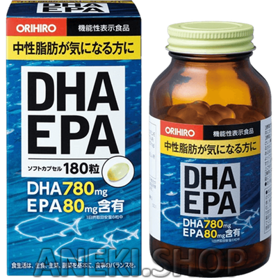 Комплекс DHA 780 мг + EPA  80 мг с витамином E 180 шт на 30 дней ORIHIRO
