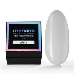 Monami Гель White для моделирования ногтей белый, 5 гр