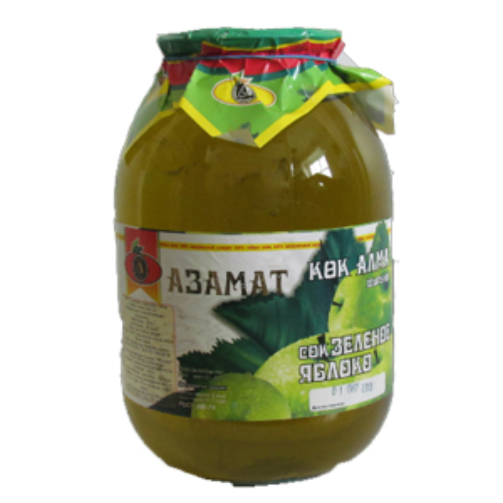 Сок Фруктовый Азамат зеленое яблоко 2 л
