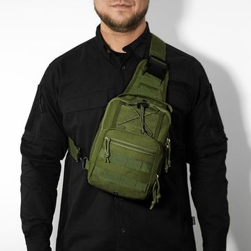 Тактическая сумка через плечо "HIKE BAG" olive
