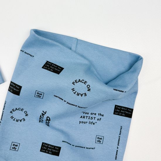 Комплект двухслойный (плотный), Серо-голубой