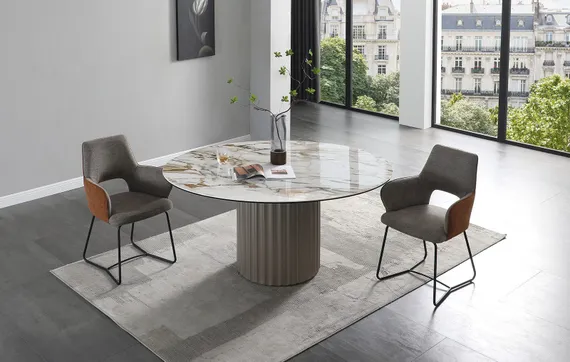 Стул Tidan серый с коричневым