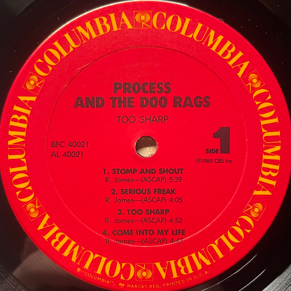 Process and the Doo Rags ‎– Too Sharp (США 1985г.)