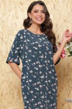 Платье-кокон с цветочным принтом DStrend (Акция)