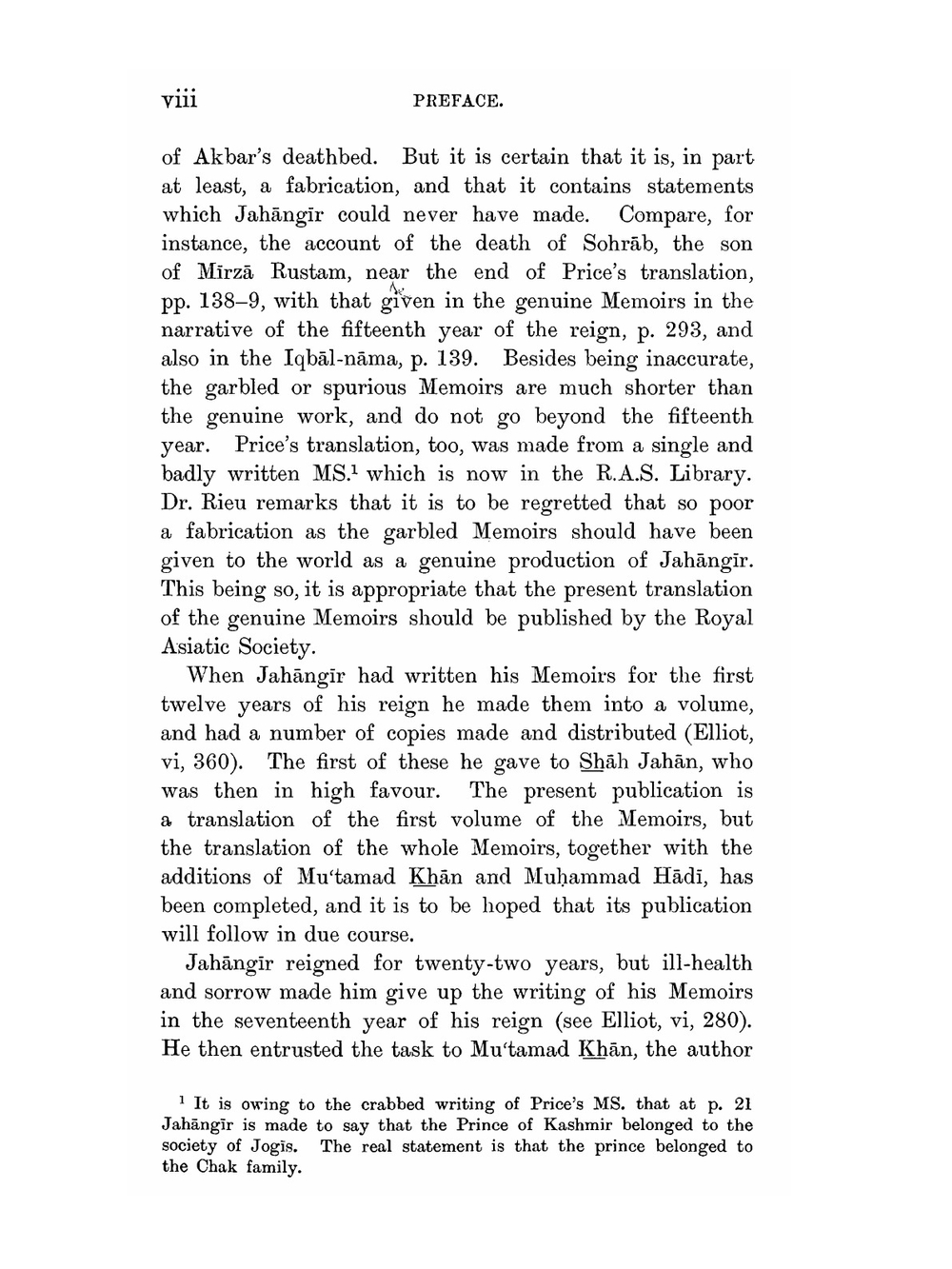 The Tuzuk-i-Jahangiri or, Memoirs of Jahangir | Henry Beveridge