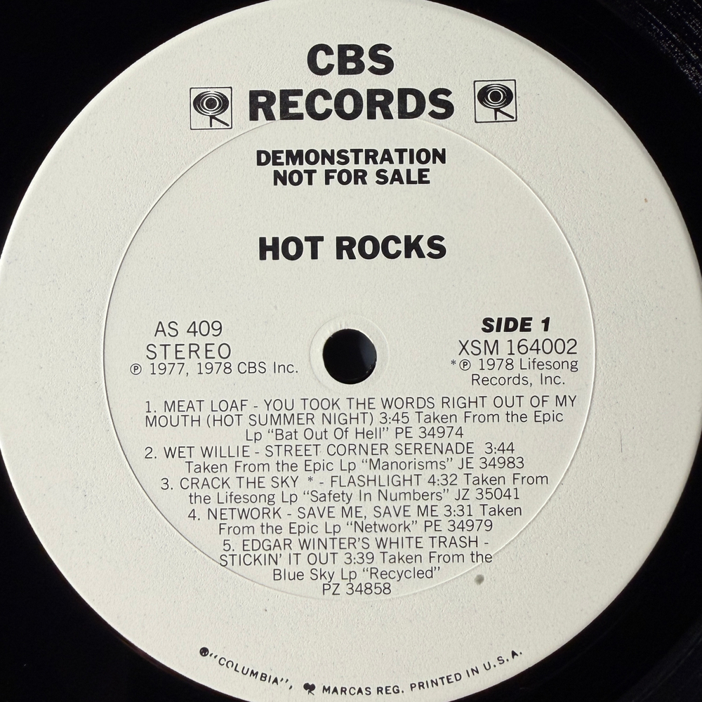Сборник Hot Rocks (США 1978г.) Promo