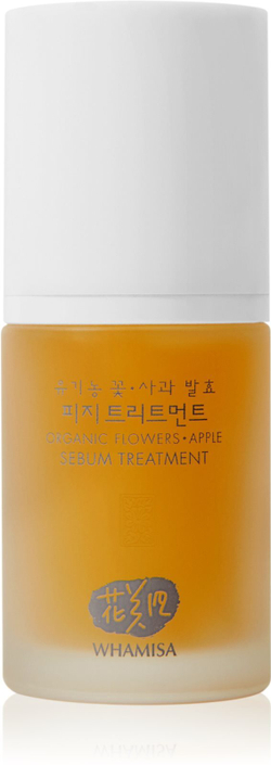 WHAMISA Organic Flowers Apple Sebum Treatment - корректирующая сыворотка для жирной и проблемной кожи /   33  ml  / GTIN 8809403814762