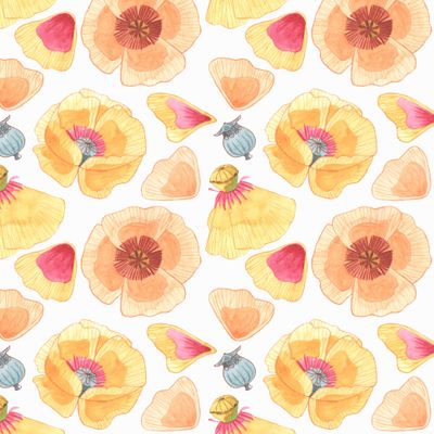 маки и белый