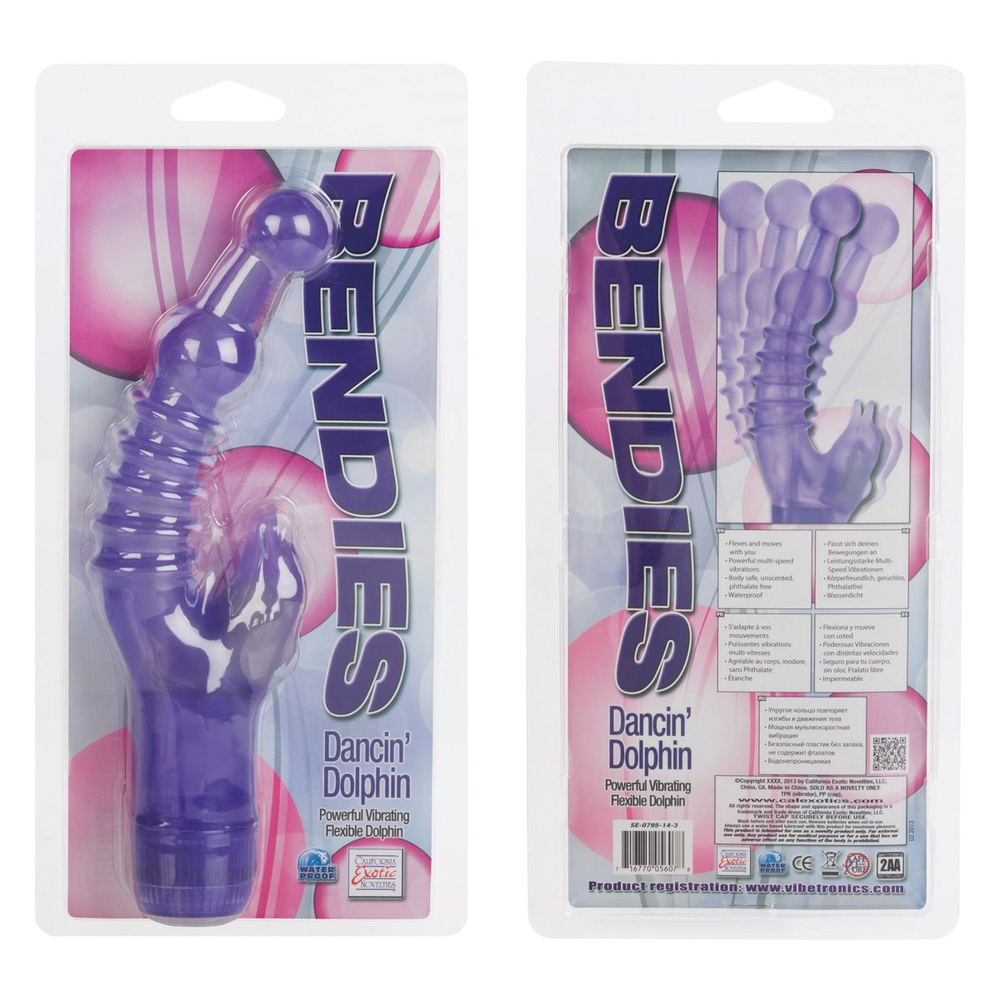 Гибкий стимулятор Танцующий дельфин (Цвет: фиолетовый)