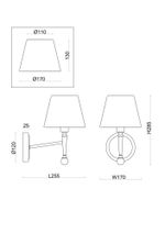 Настенный светильник (бра) Freya FR5190WL-01BS1
