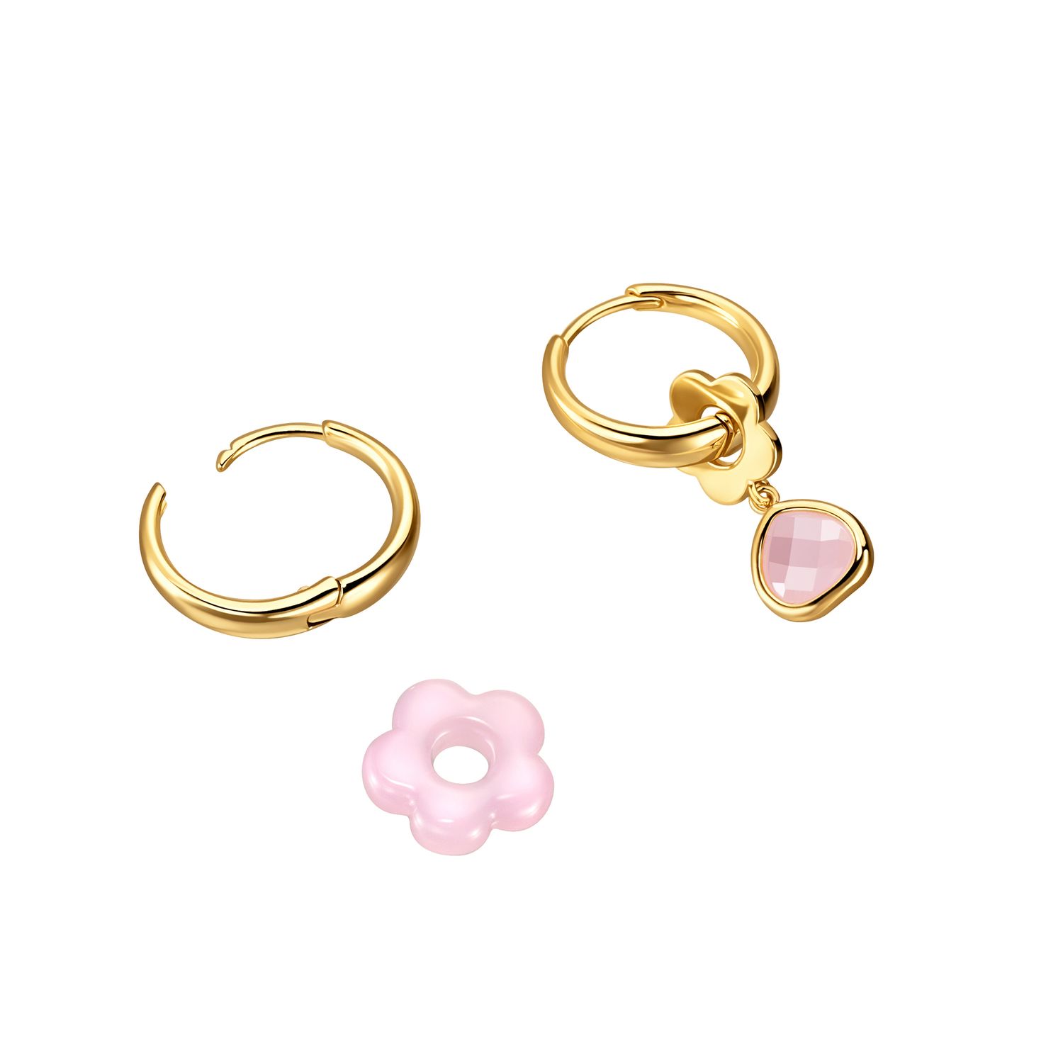 Серьги Pink Blooming Drop Earrings