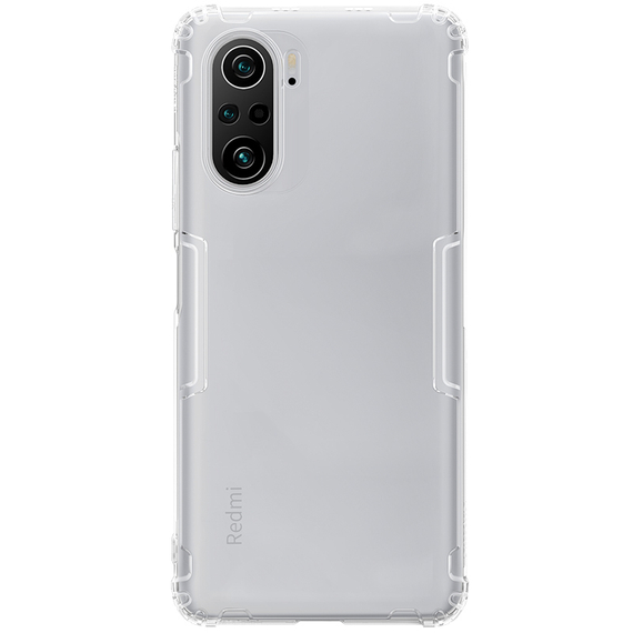Мягкий чехол прозрачный от Nillkin для смартфона Xiaomi Poco F3 (Mi 11i, Redmi K40, K40 Pro), серии Nature TPU