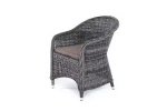 «Равенна» плетеное кресло из искусственного ротанга, цвет темно-серый