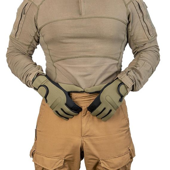 Перчатки Helios рыбацкие неопрен. Хаки р. M