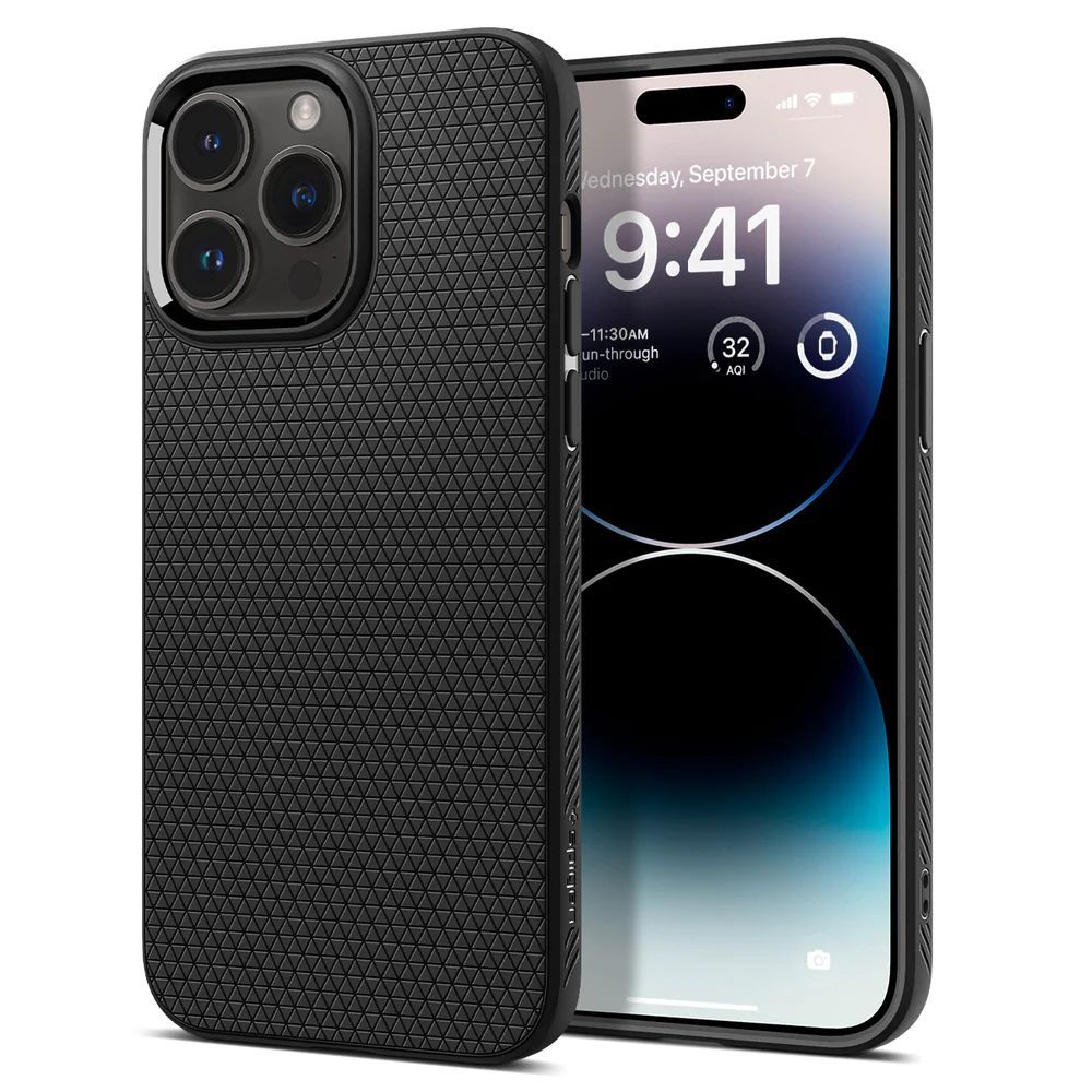 Чехол Spigen LIQUID AIR iPhone 14 PRO MATTE BLACK