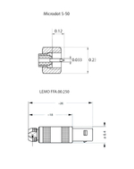 Переходник Lemo00 (male) – Microdot (female)