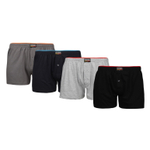 Набор из 4 мужских трусов-шортов классических расцветок (Размер: L) (Цвет: разноцветный)