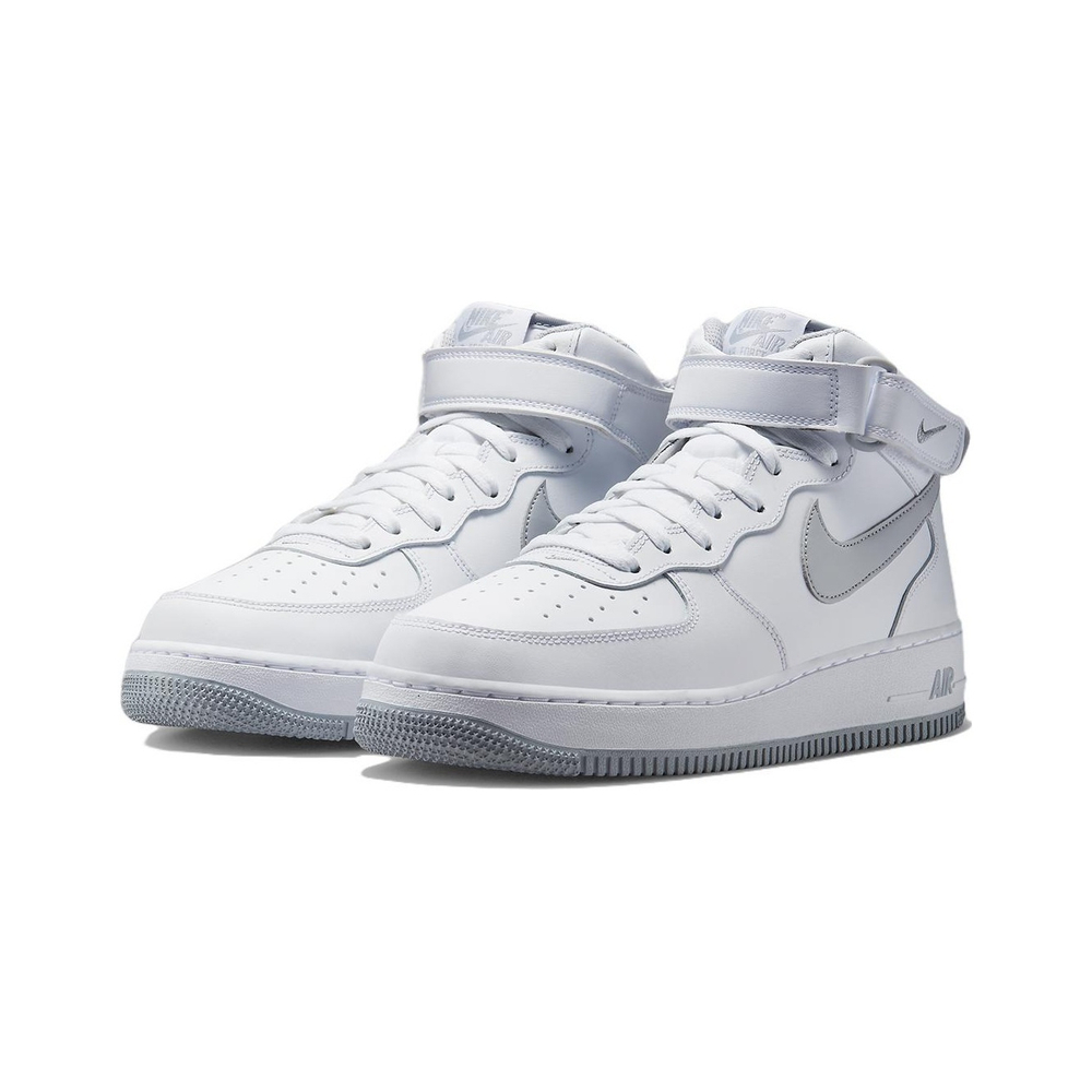 Кроссовки Nike Air Force 1 Mid White Wolf Grey