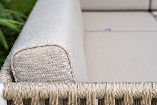 "Касабланка" модульная лаунж-зона из роупа (веревки), каркас из алюминия