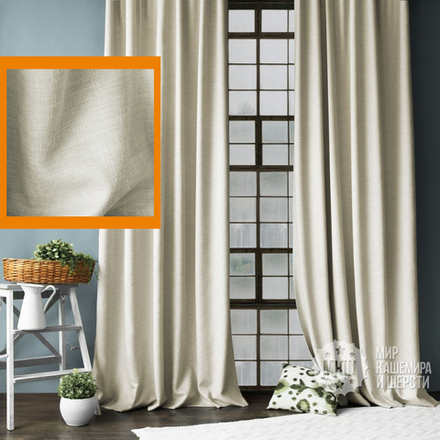 Готовые шторы для спальни КАННИ (арт. BL01-275-02) - (140х270)х2 см. - бежевые