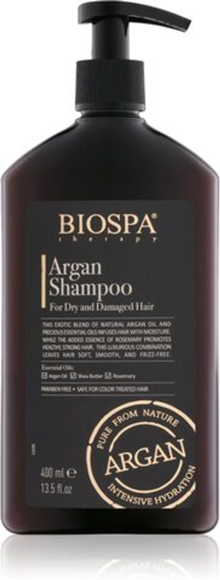 Sea of Spa Bio Spa - аргановый шампунь для сухих и поврежденных волос /   400  ml  / GTIN 7290016167320