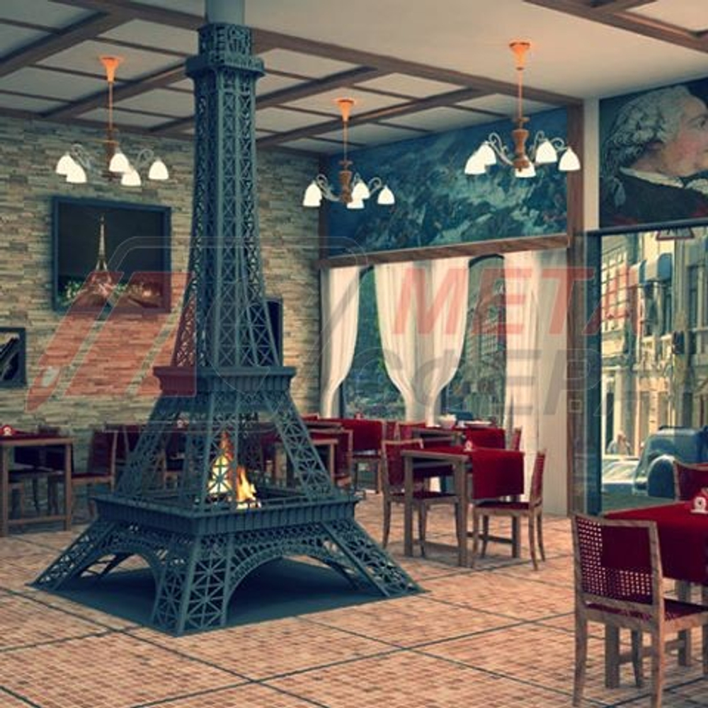 Уличный камин Париж