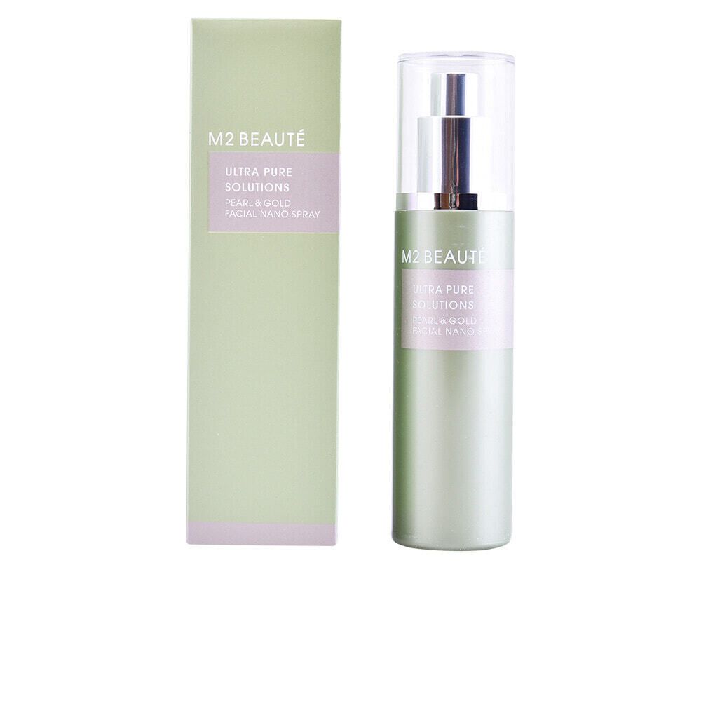 M2 Beaute Ultra Pure Solutions Pearl &amp; Gold Facial Nano Spray Нано-спрей для лица с жемчугом и золотом 75 мл