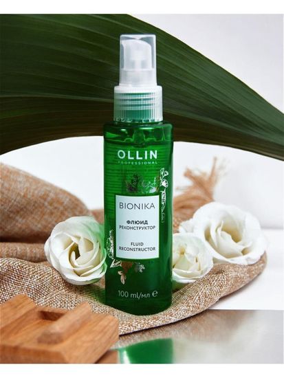 Флюид реконструктор Ollin BioNika для восстановления волос 100 мл.