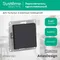 Переключатель проходной 1-кл. СП AtlasDesign Aqua 10А IP44 (сх. 6) 10AX механизм карбон SE ATN441061