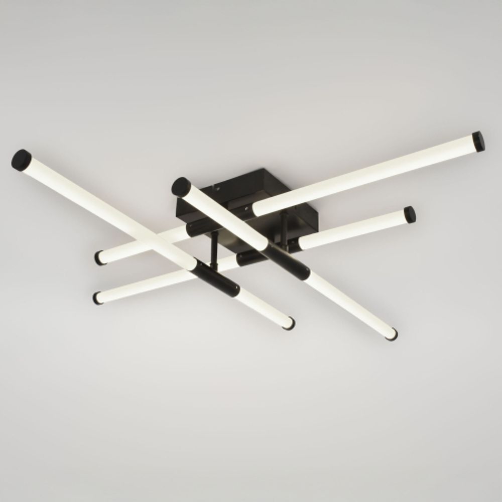 Светильник потолочный светодиодный ЭРА Модерн Fliss CLL-1 72W 3K-6K RC BK с ду черный