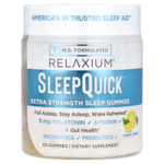 Relaxium, SleepQuick ™, жевательные таблетки повышенной силы, вкусный лимон, 60 жевательных таблеток